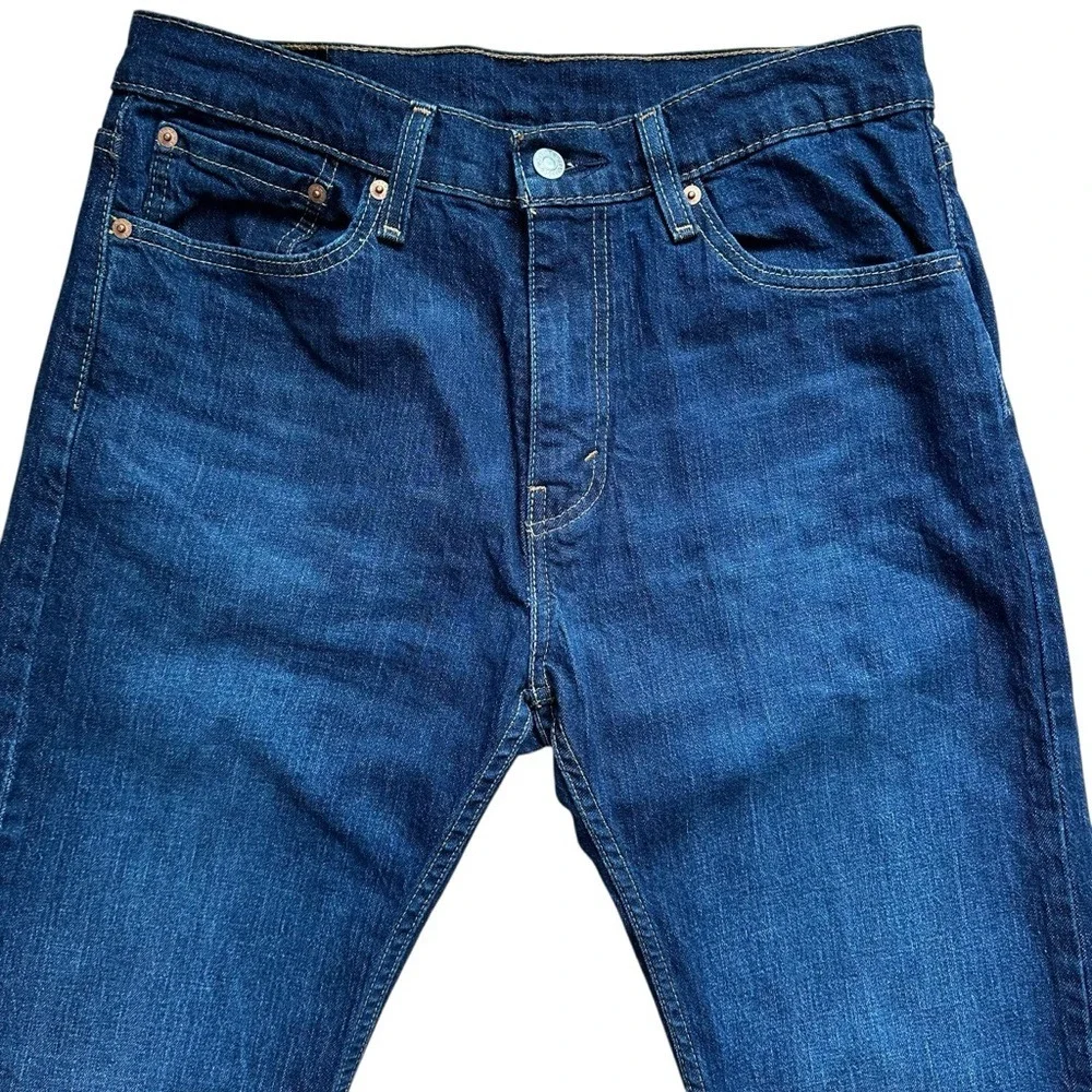 Levi's 505 Regular Fit Straight Leg Jeans - Dark‎ Wash - 32x32